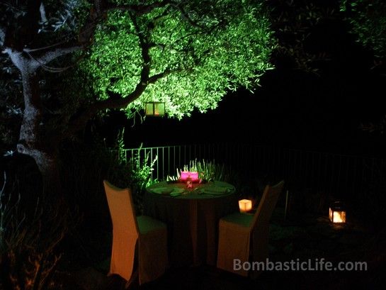 Romantic dinner at Quinta da Romaneira - Douro Valley, Portugal.  Every meal is served in a different place.