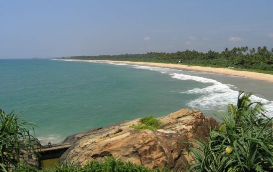 View from Saman Villas in Bentota, Sri Lanka.