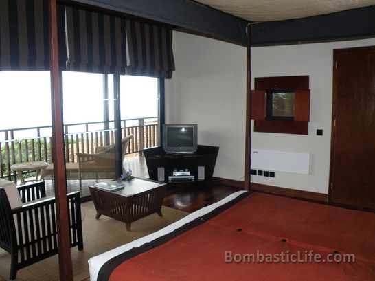 Bedroom of Goa Villa at Choupana Hills Resort in Madeira, Portugal