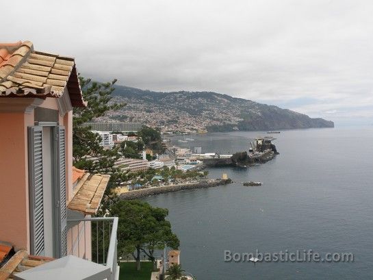 View from the balcony of our Junior Suite #940 at Reid's Palace Hotel in Madeira, Portugal