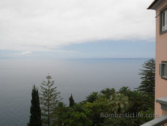 View from the balcony of our Junior Suite #940 at Reid's Palace Hotel in Madeira, Portugal