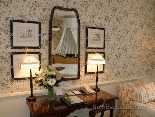 Bedroom of our Junior Suite #940 at Reid's Palace Hotel in Madeira, Portugal