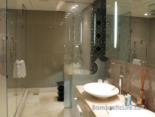 Bathroom in the Wow Suite in The W Hotel Doha in Doha, Qatar