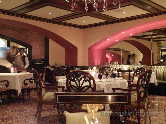 Porcini Italian Restaurant at the Ritz-Carlton Hotel in Doha, Qatar