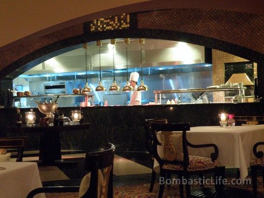 Porcini Italian Restaurant at the Ritz-Carlton Hotel in Doha, Qatar