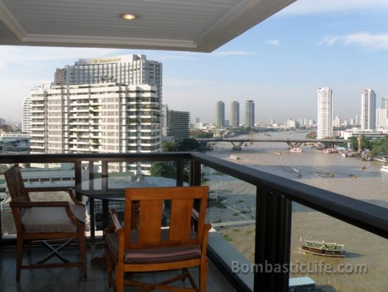 View from the Balcony of the Captain Andersen Suite at the Mandarin Oriental Hotel Bangkok - Bangkok, Thailand