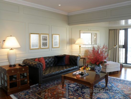 Living Room of the Captain Andersen Suite at the Mandarin Oriental Hotel Bangkok - Bangkok, Thailand