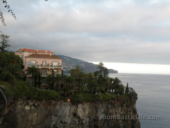 View of Reid's Palace from Ristorante Villa Cipriani in Maderia, Portugal