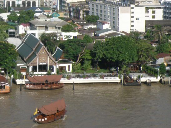 View of Sala Rim Naam in Bangkok from the Mandarin Oriental Hotel