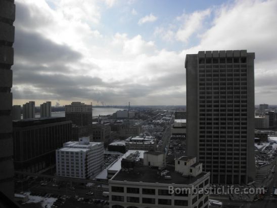 View from our executive suite at the Westin Book Cadillac Hotel - Detroit, MI