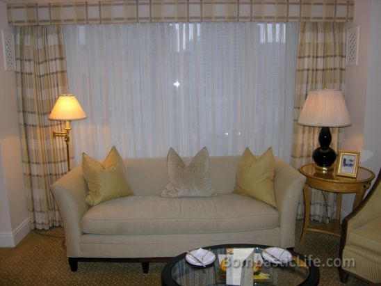 Living Room of Executive Suite at the Peninsula Hotel - Chicago, Illinois