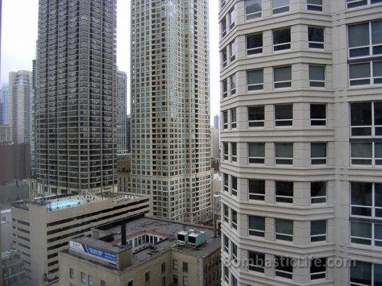 View from our Executive Suite at the Peninsula Hotel - Chicago, Illinois