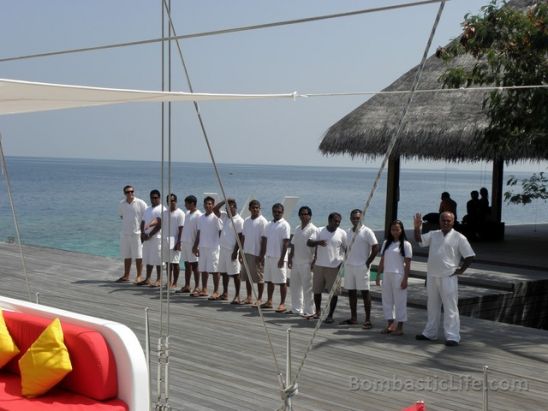 Our arrival at W Hotel and Resort in the Maldives.