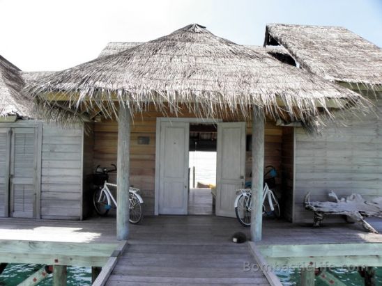 Entrance of a Residence at Soneva Gili by Six Senses in the Maldives.