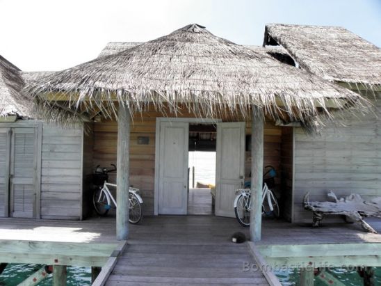 Entrance of a Residence at Soneva Gili by Six Senses in the Maldives.