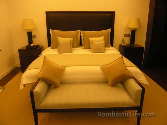 Bedroom of a Junior Suite at La Cigale Hotel - Doha, Qatar

