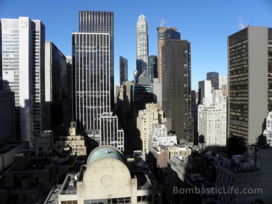 View from our Executive Suite at The Peninsula Hotel in New York, NY.