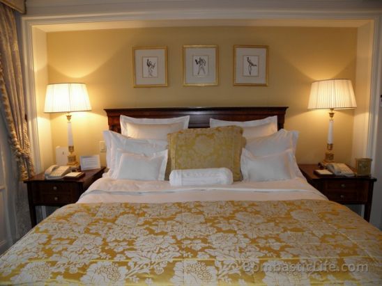 Bedroom of our Premiere Suite at The Ritz Carlton New York, Central Park – New York, NY.