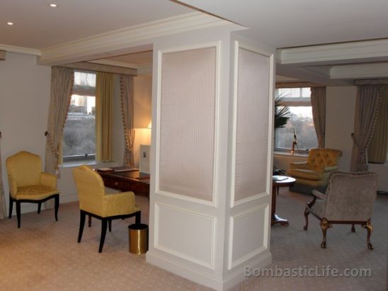 Living Room of our Premiere Suite at The Ritz Carlton New York, Central Park – New York, NY.