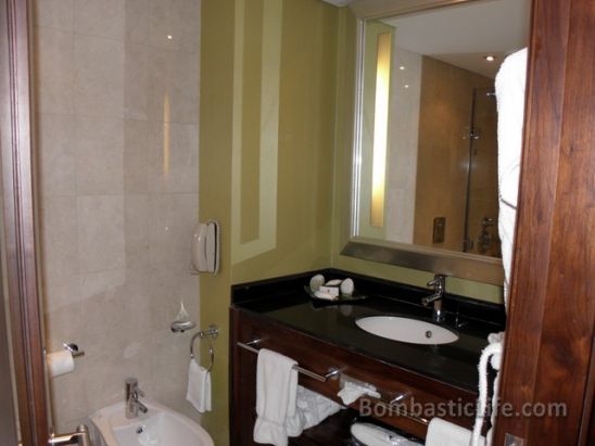 Bathroom of a Guestroom at the InterContinental Hotel - Amman, Jordan
