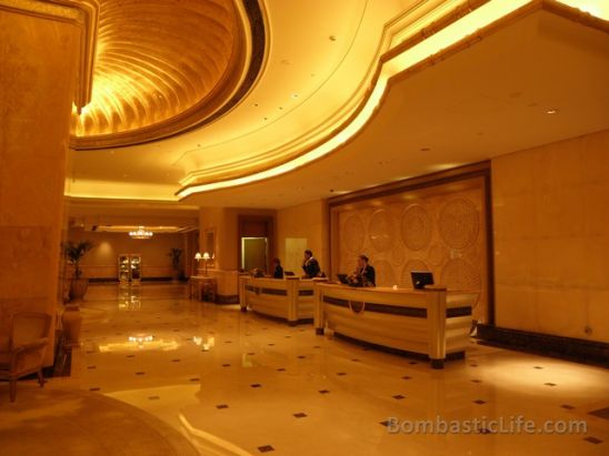 Concierge desk at the Emirates Palace - Abu Dhabi, UAE