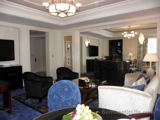 Living Room of a Grand Deluxe Suite at the Peninsula Hotel - Shanghai, China