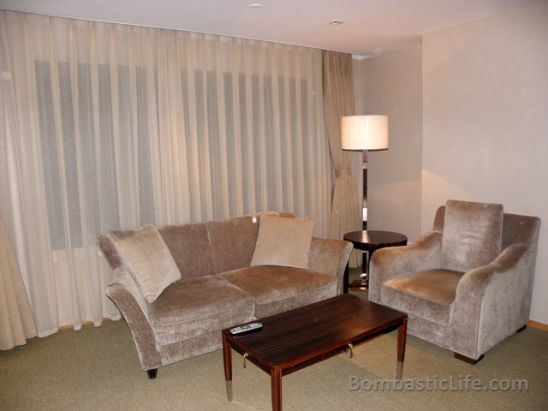 Living Room of Suite at Marco Polo Parkside Hotel - Beijing, China