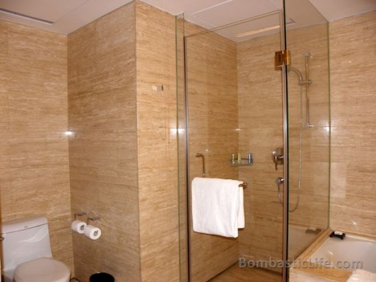 Bathroom of a Suite at Marco Polo Parkside Hotel - Beijing, China