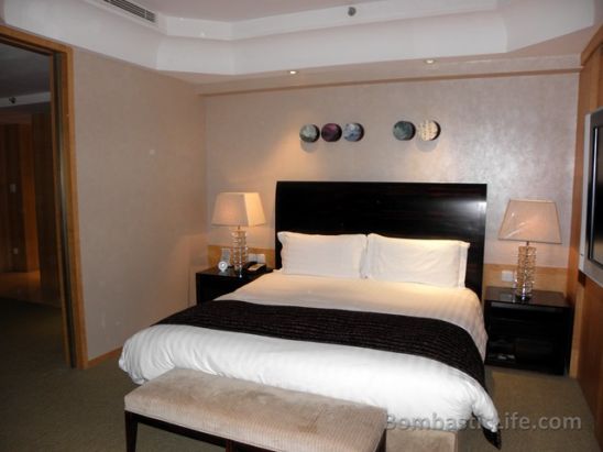 Bedroom of Suite at Marco Polo Parkside Hotel - Beijing, China