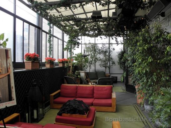 The Private Roof Club and Garden at Gramercy Park Hotel in New York.