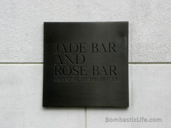 Jade Bar and Rose Bar at Gramercy Park Hotel in New York.
