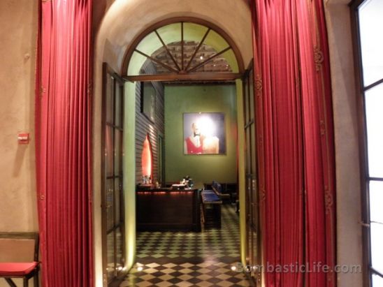 Entrance to The Rose Bar and The Jade Bar at Gramercy Park Hotel in New York.