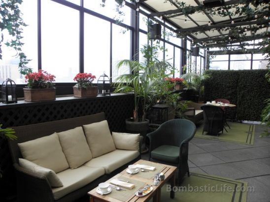 The Private Roof Club and Garden at Gramercy Park Hotel in New York.