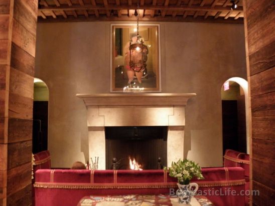 Fireplace in the lobby of Gramercy Park Hotel - New York, NY
