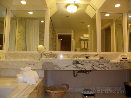 Bathroom of our Luxury Suite at the Townsend Hotel