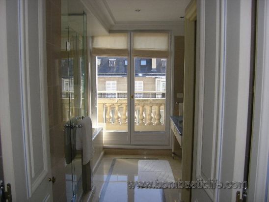 View thru bathroom - Four Seasons George V - Paris, France
