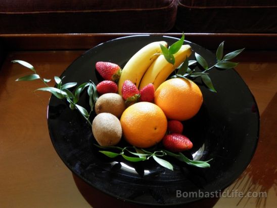 Fruit Bowl in our Junior Suite at the Mandarin Oriental Hyde Park Hotel - London, England
