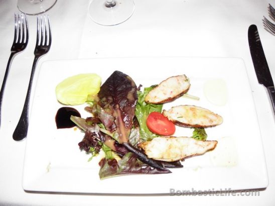 Shrimp Stuffed Calamari at Novita Italian Restaurant in New York.