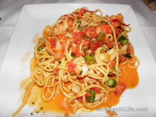 Spaghetti Lobster at Novita Italian Restaurant in New York, NY.