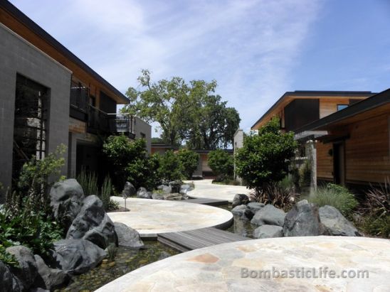 Walkway to our villa at Bardessono Hotel - Napa Valley, CA