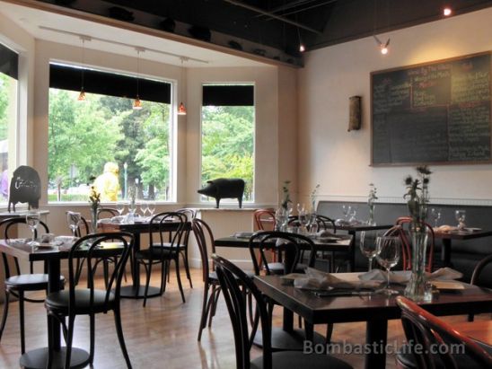 Dining Room at Restaurant Charcuterie - Healdsburg, CA