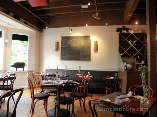 Dining Room at Restaurant Charcuterie - Healdsburg, CA