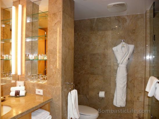 Bathroom of Premier Executive Suite at Soho Metropolitan Hotel in Toronto.
