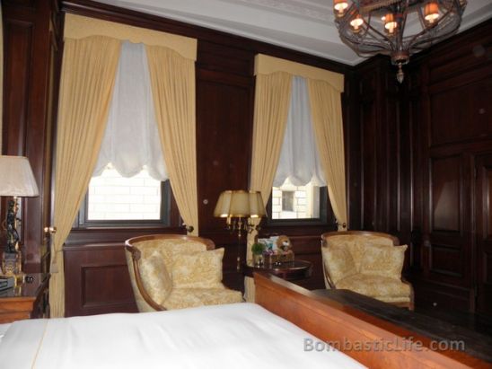 Bedroom of the Nesbitt-Thompson Suite at Hotel Le St. James - Montreal, Quebec
