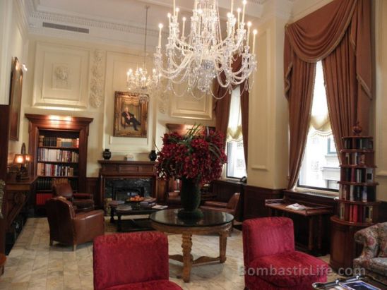 Library at Hotel Le St. James - Montreal, Quebec