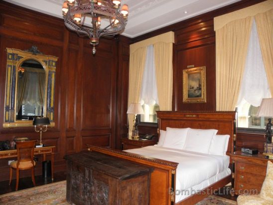 Bedroom of the Nesbitt-Thompson Suite at Hotel Le St. James - Montreal, Quebec