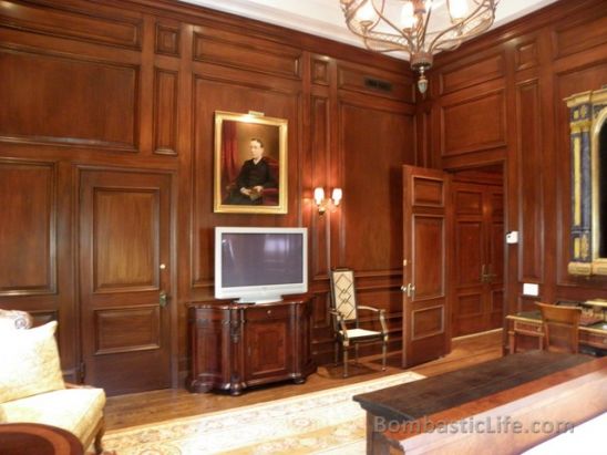 Bedroom of the Nesbitt-Thompson Suite at Hotel Le St. James - Montreal, Quebec