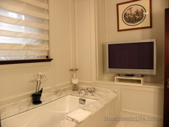 Master Bathroom of the Nesbitt-Thompson Suite at Hotel Le St. James - Montreal, Quebec