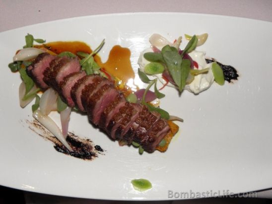 Roasted Duck with curry, butternut squash and yogurt at Le Club Chasse et Pêche in Montreal