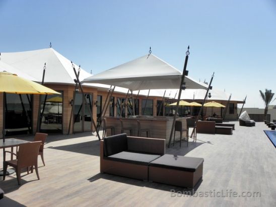 Main Deck Area and Restaurant at Banyan Tree Al Hamra Beach Resort - Ras Al Khaimah, UAE